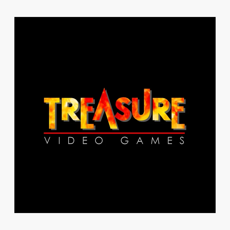 Treasure Video Games Company Logo Throw Pillow