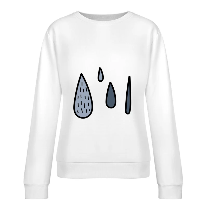Gouttes Abstraites Colorées Femme Sweat-shirt à enfiler