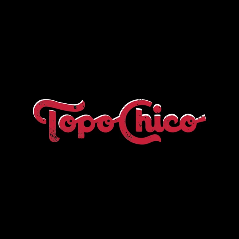 Vintage Topo Chico Red Logo Design Mouse Pad