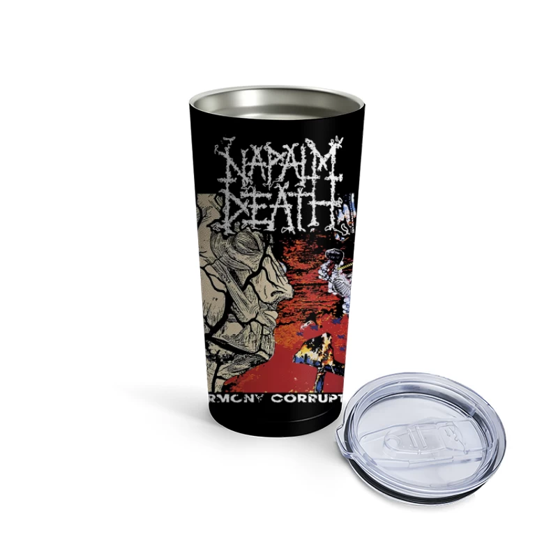 Napalm Death Harmony Coruption Travel Mug