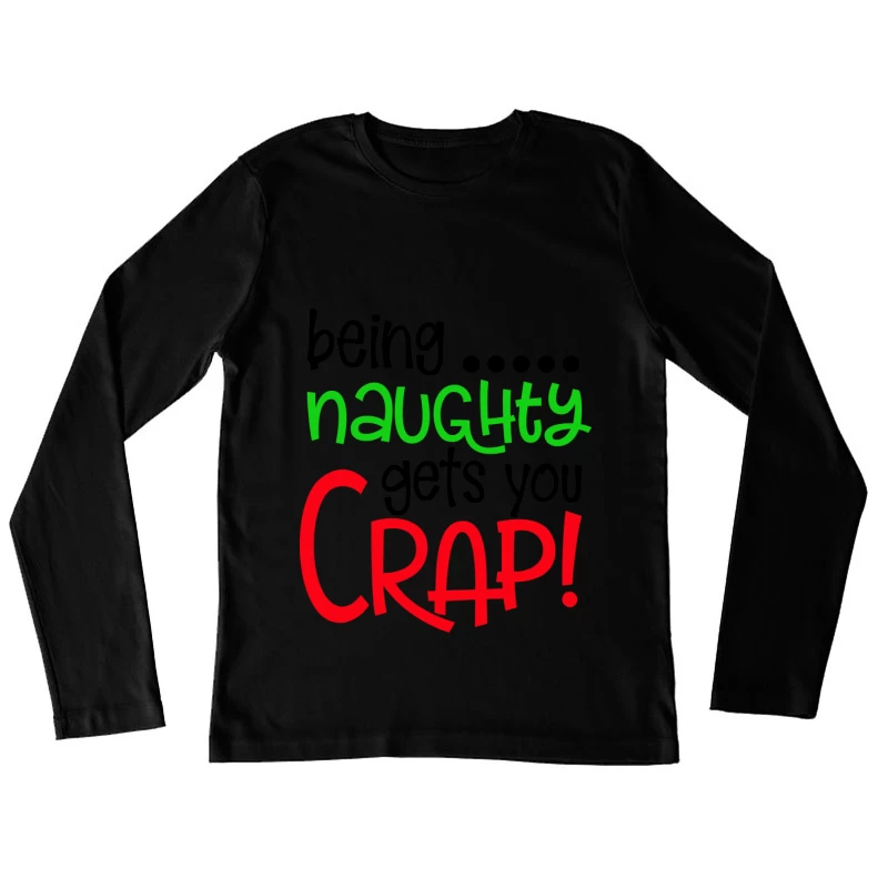 Motivation drôle pour Noël Femme Manches Longues T-Shirt