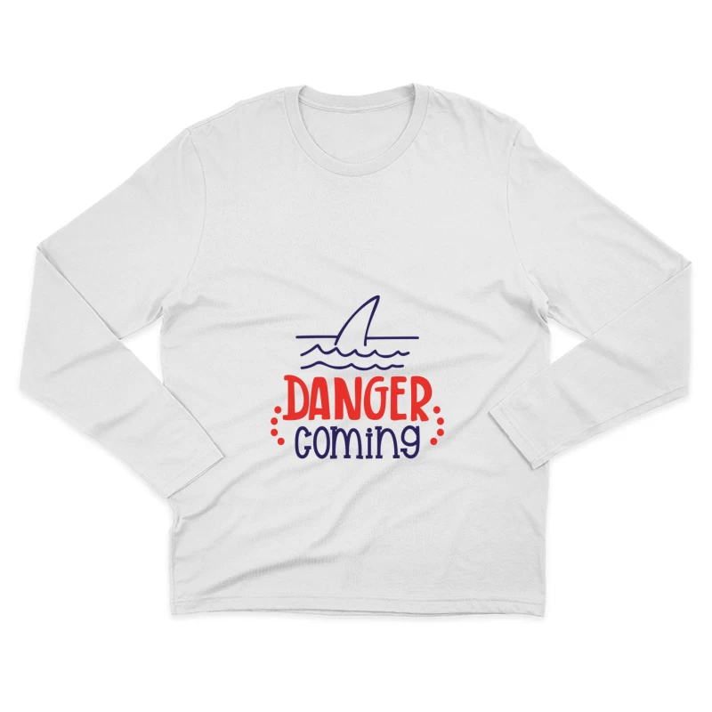 Alerte Requin Approchant Homme Manches Longues T-Shirt