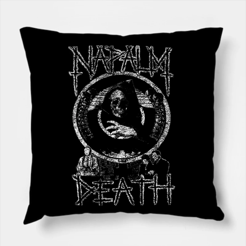 Napalm Death Throw Pillow