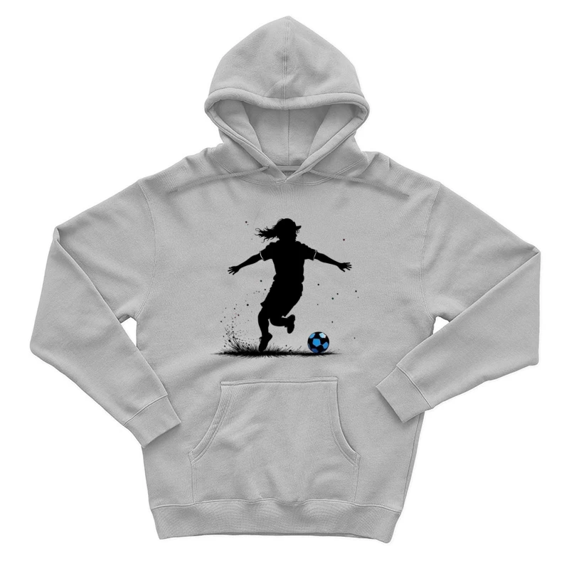 Dynamic Soccer Celebration Male Pullover Hoodie