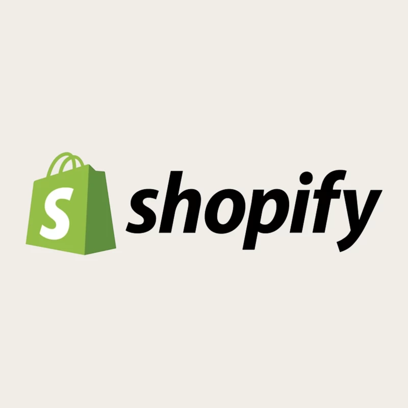 Shopify E-commerce Platform Logo with Green Shopping Bag Icon Bucket Hat