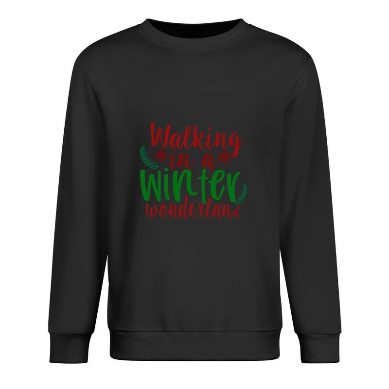 Promenade dans un pays des merveilles d'hiver Homme Sweat-shirt à enfiler