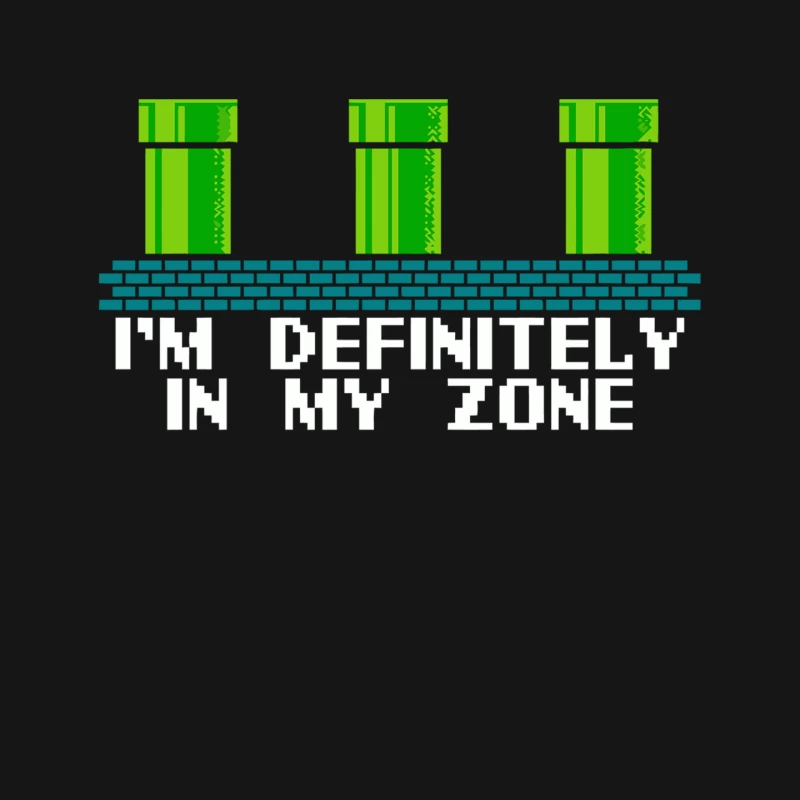 Retro 8-Bit Mario Game Scene with Green Pipes and Brick Wall Mouse Pad