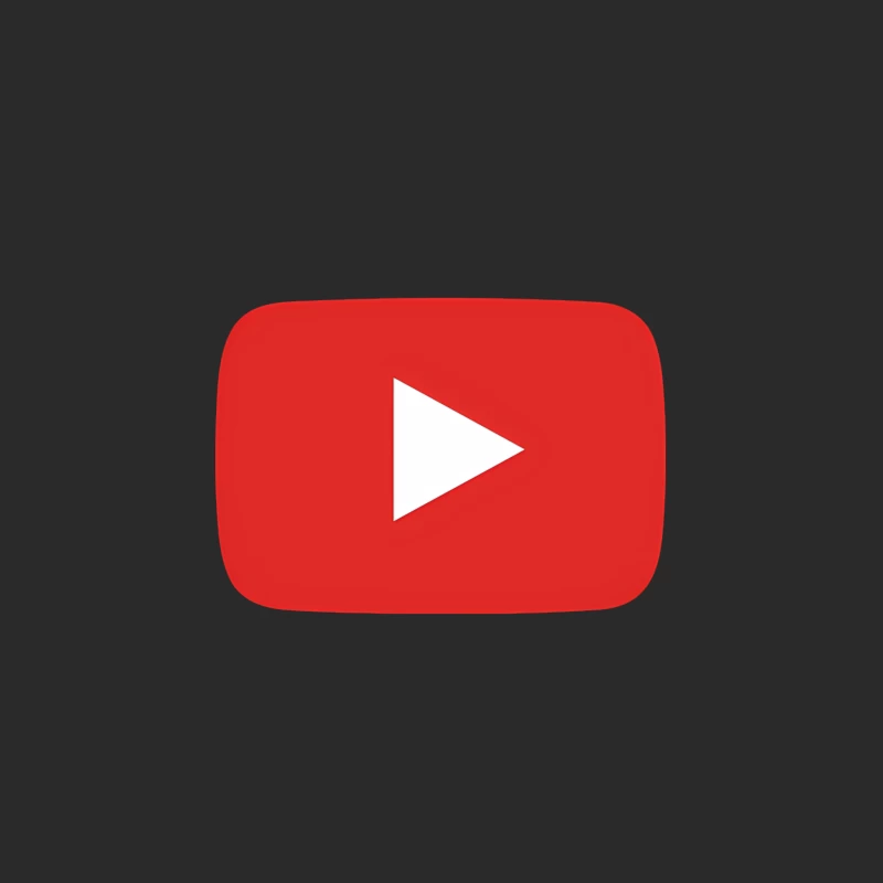YouTube Red Play Button Logo for Video Streaming Platform Baseball Cap