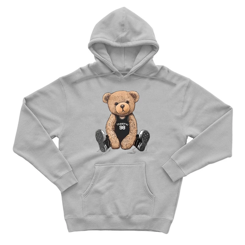 Bär im Basketballtrikot mit Turnschuhen Herren Pullover Hoodie