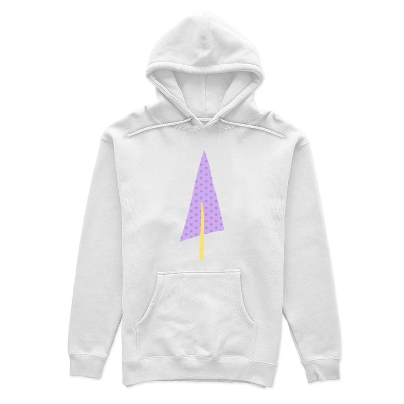 Arbre géométrique violet à pois Femme Sweat à capuche