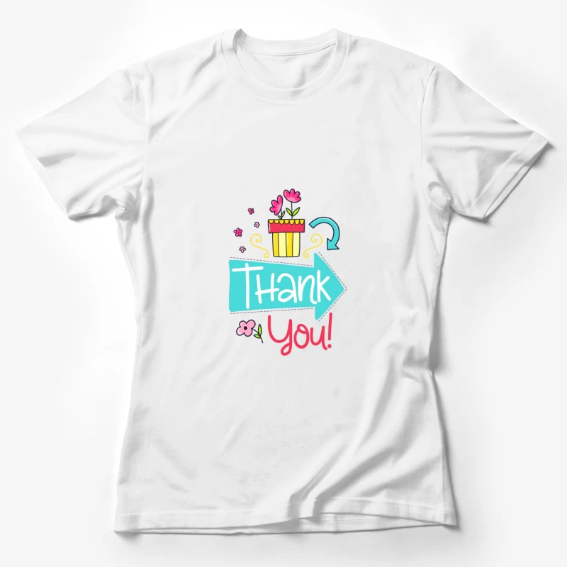 Carte de remerciement colorée Femme T-Shirt