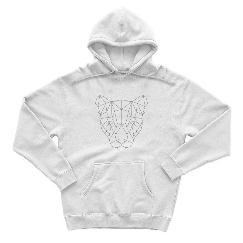 Visage de Panthère Géométrique Homme Sweat à capuche