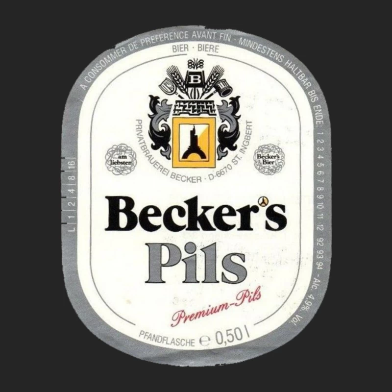 Becker's Beer Male Pullover Sweatshirt