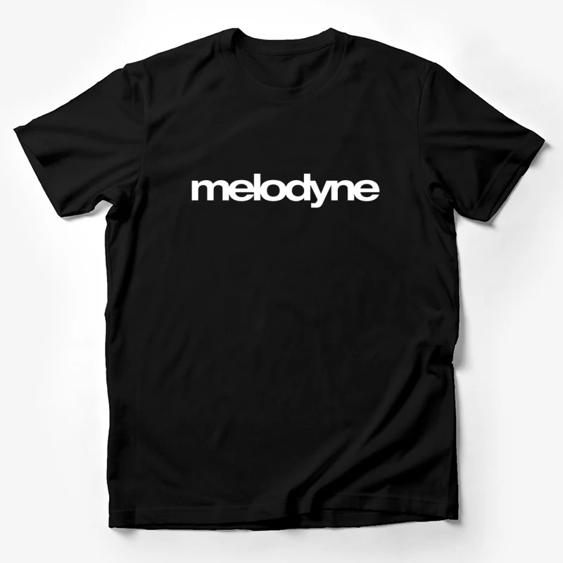 Melodyne Text Logo Outline Design Male T-Shirt