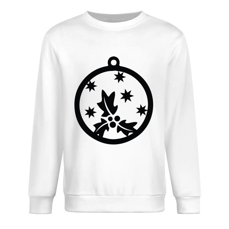 Décoration de Noël avec houx Homme Sweat-shirt à enfiler