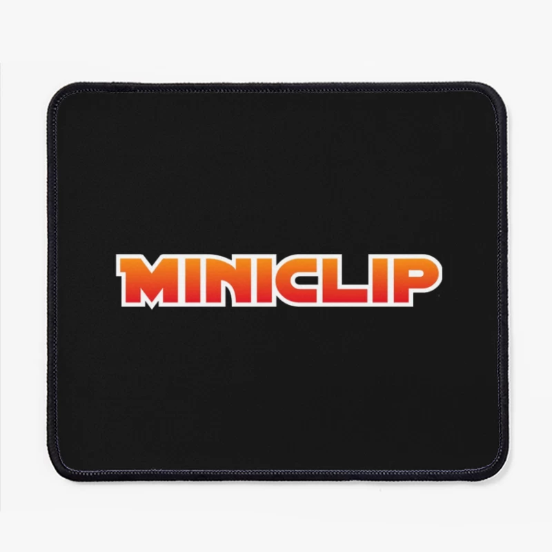 Miniclip Gaming Company Logo in Orange and Red Gradient Typography Mouse Pad