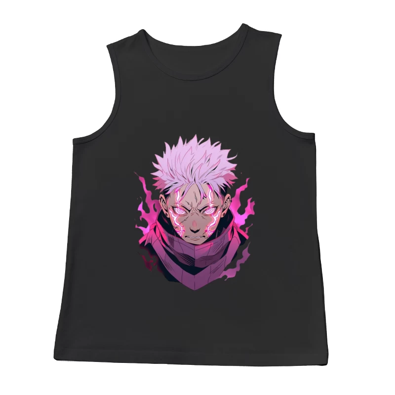 Manga-Krieger mit leuchtender Aura Herren Tanktops