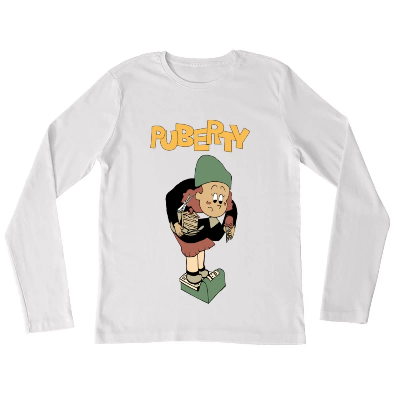 Pubertät, Eis, Waage Damen Langarm T-Shirt