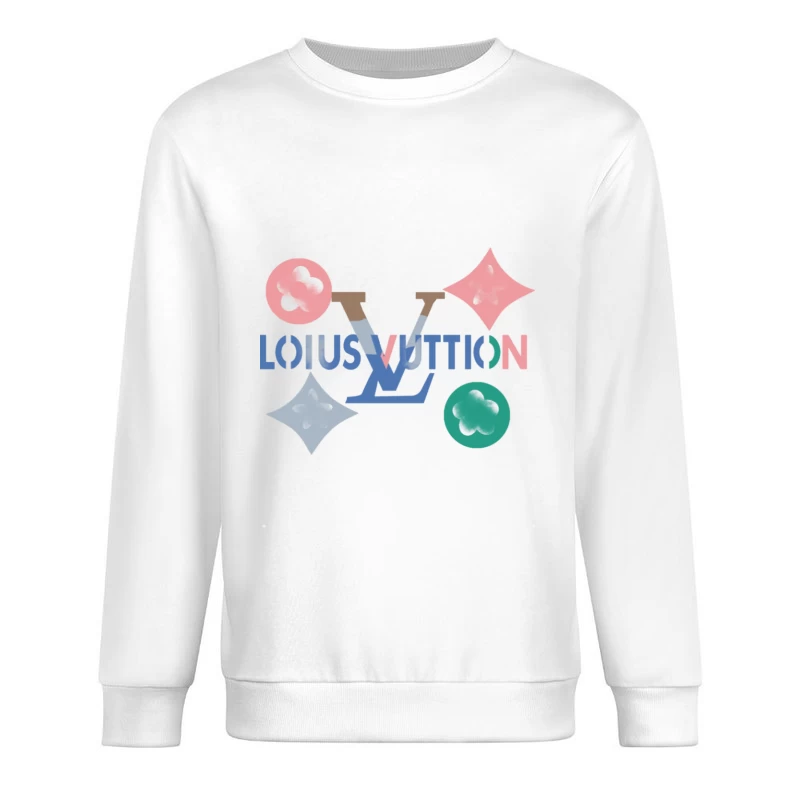 Künstlerisches Logo Design Herren Pullover Sweatshirt