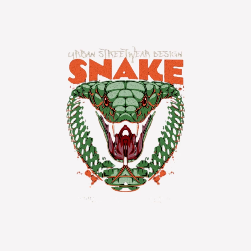 Design Urbain de Serpent Streetwear Femme T-Shirt