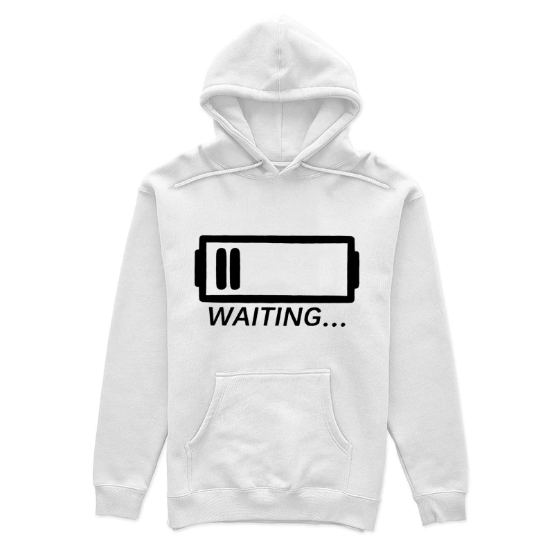Niedriger Batteriestand - Warten... Damen Pullover Hoodie