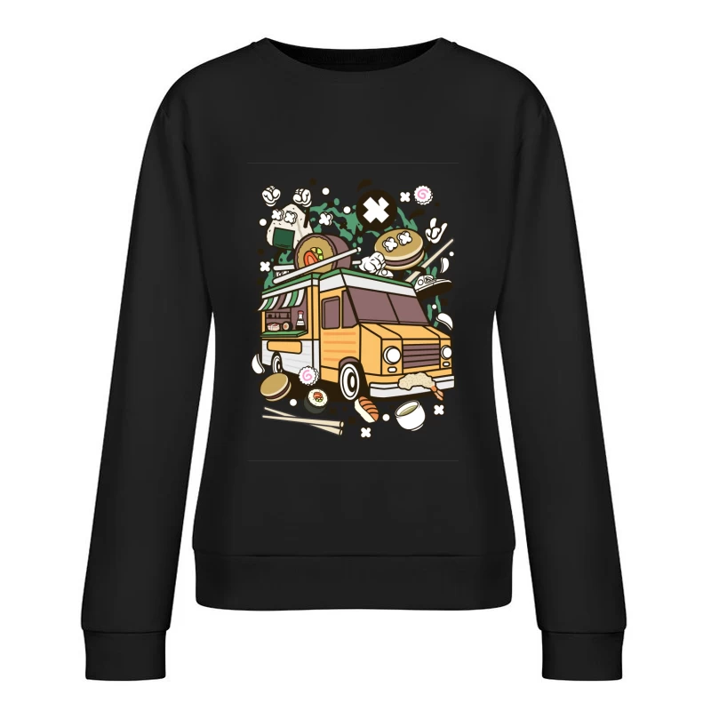 Camion de Street Food Asiatique Amusant Femme Sweat-shirt à enfiler