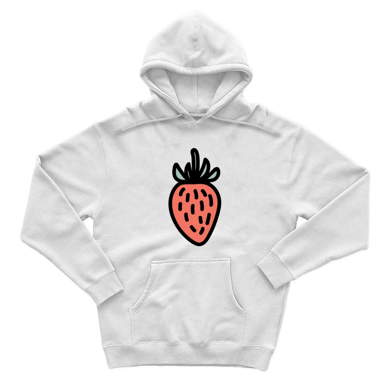 Dessins animés fraise stylisée Homme Sweat à capuche
