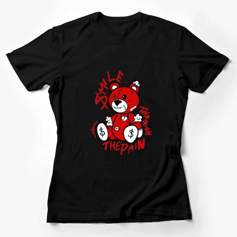 Lächeln durch den Schmerz Bär Damen T-Shirt