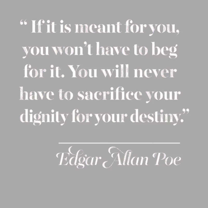 Edgar Allan Poe Quote Female Pullover Hoodie