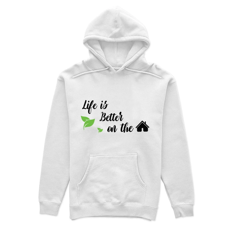 Nature et maison avec feuilles vertes Femme Sweat à capuche