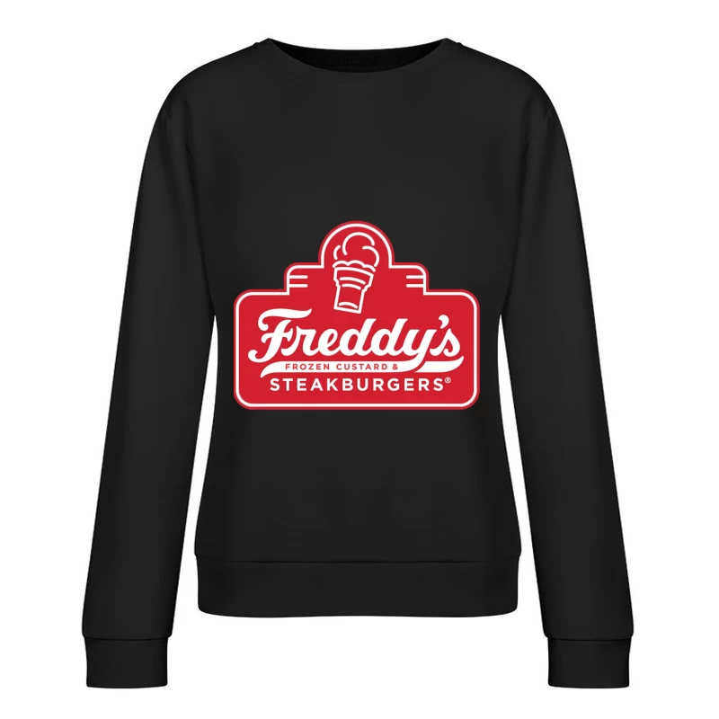 Freddy's Frozen Custard & Steakburgers Restaurant Logo Female Pullover Sweatshirt