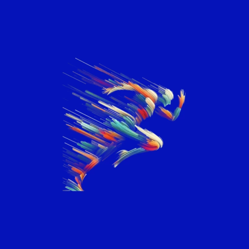 Dynamic Colorful Runner Pin