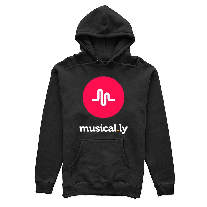 Musical.ly Social Media App Logo Design Female Pullover Hoodie