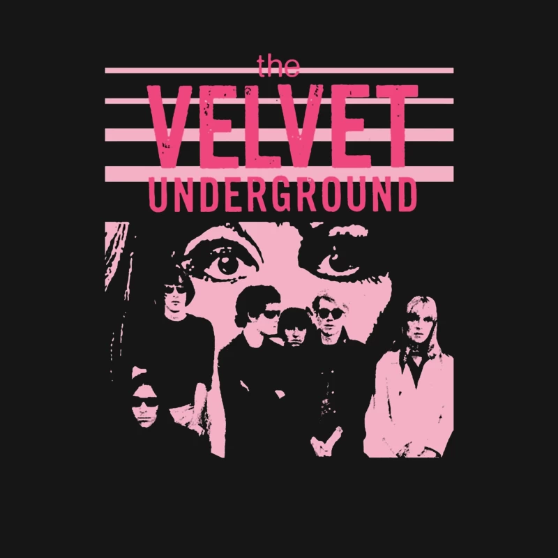 The Velvet Underground Vintage Pink Album Art Design Male T-Shirt