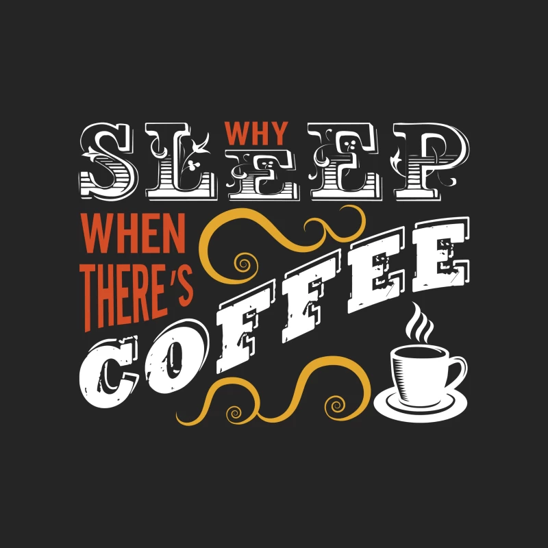 Pourquoi dormir quand il y a du café? Homme Sweat-shirt à enfiler