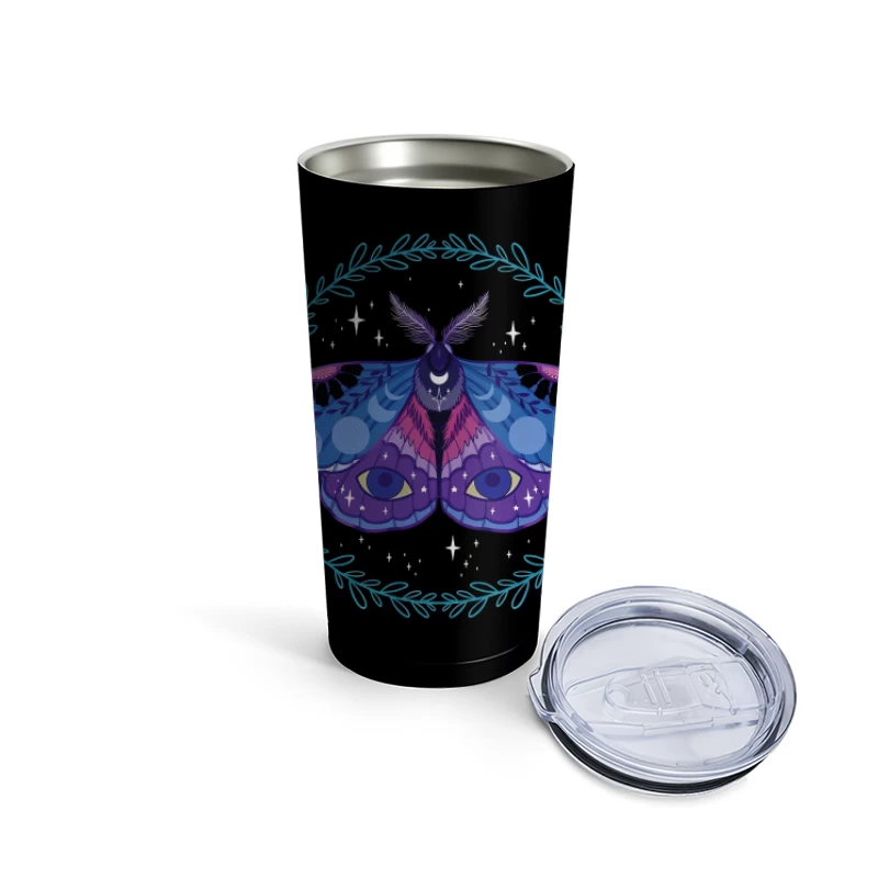 Celestial Moth – Mystical Nocturnal Elegance Travel Mug