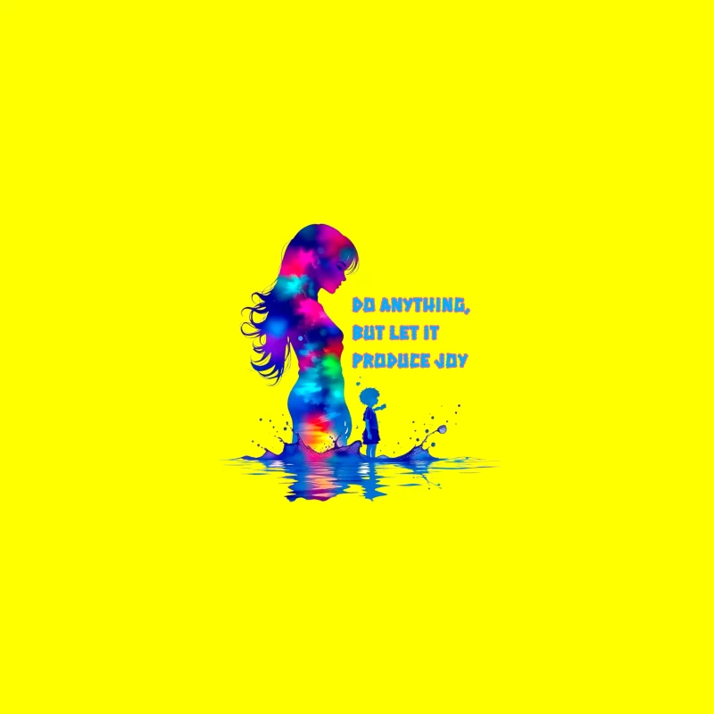 Colorful Silhouette of Joy Coffee Mug