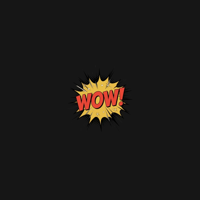 Retro Pop Art Comic Book Exclamation: WOW! Desk Mat