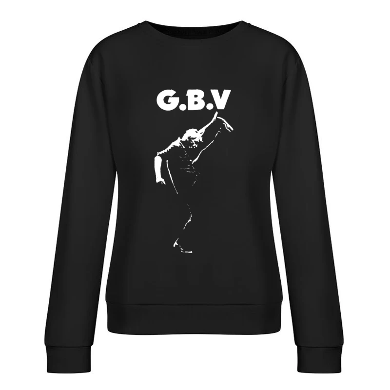 Graceful Ballet Dance Sketch in Line Art Female Pullover Sweatshirt