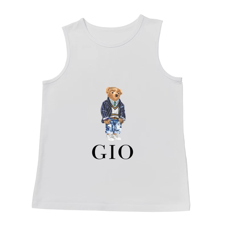 Stilvoller Teddybär in Designer-Outfit Herren Tanktops