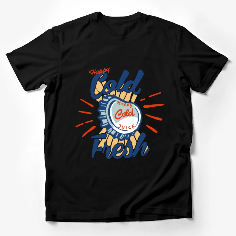 Frische kalte Saftkappe Grafik Herren T-Shirt