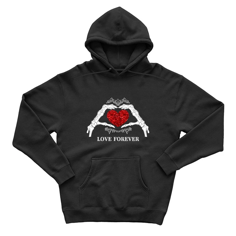 Liebe für immer Herzdesign Herren Pullover Hoodie