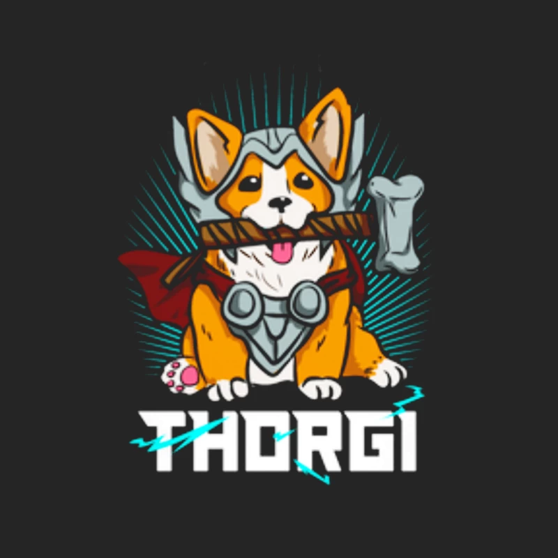 Thorgi: Chien Corgi Superhéros Homme Sweat-shirt à enfiler