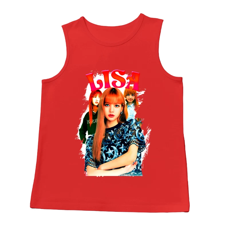 LISA: A K-Pop Icon in Fashion and Music Male Tank Top