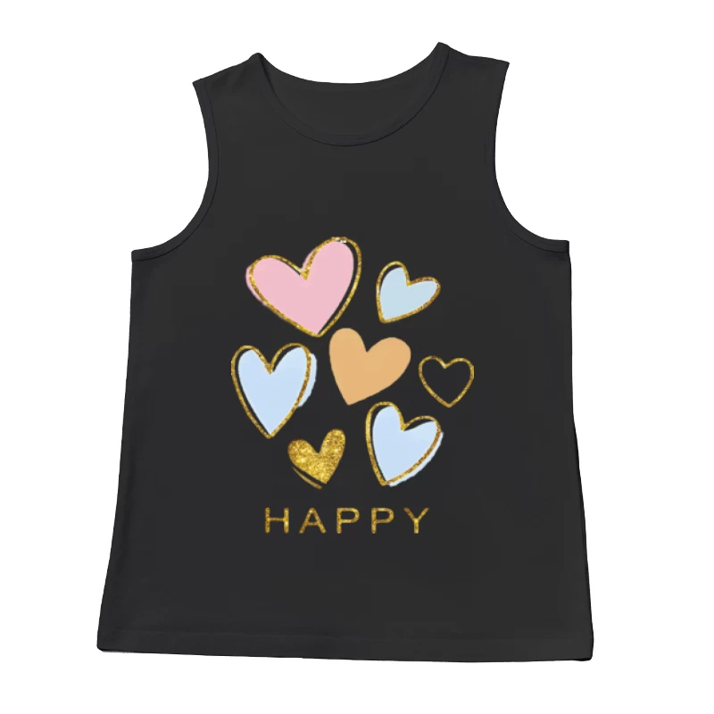 Glücklicher Herzregen Herren Tanktops