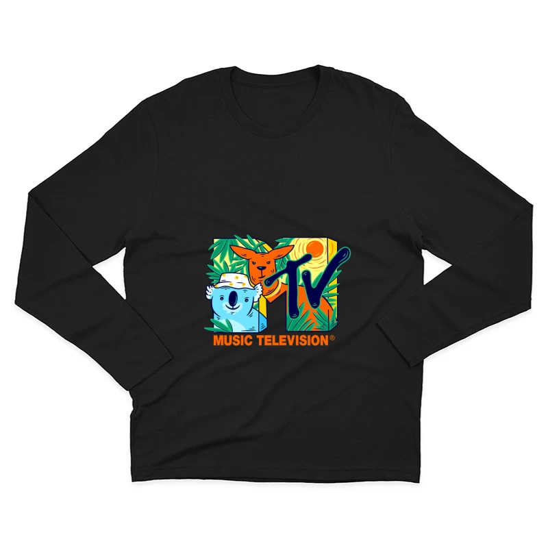 Australisches MTV-Logo mit Koala und Känguru Herren Langarm T-Shirt