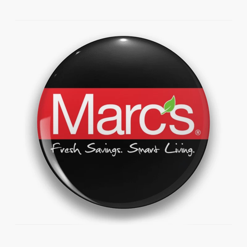 Marc's Supermarket Logo with Fresh Savings Tagline Pin