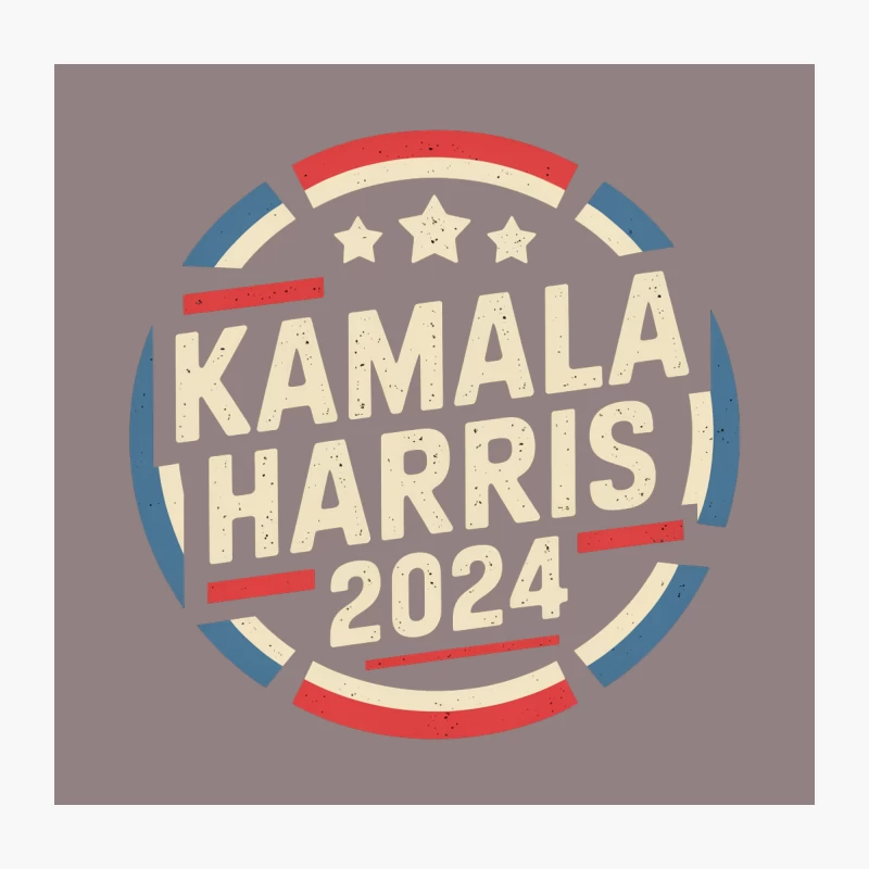 Kamala Harris 2024 Presidential Campaign Logo Throw Pillow