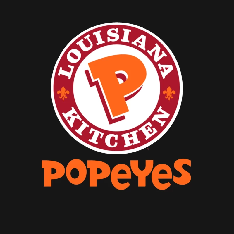 Popeyes Louisiana Kitchen Restaurant Logo Design Female T-Shirt