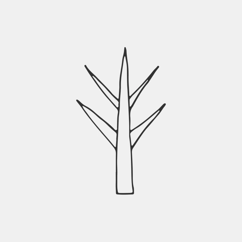 Dessin d'un Arbre Minimaliste Homme Débardeur